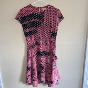 Juicy Couture Vibrant Geometric Printed Silk Dress